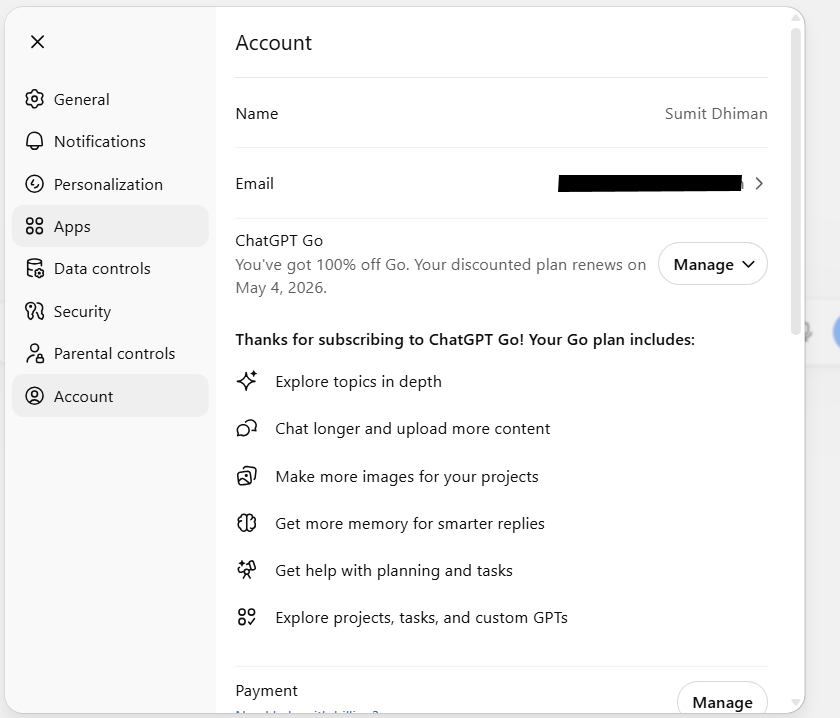 Image showing how to cancel ChatGPT subscription on the website?
